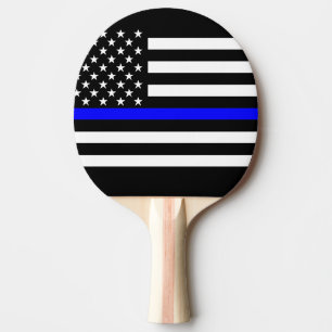 America Thin Blue Line Symbol Tischtennis Schläger