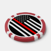 America Thin Red Line Symbol Pokerchips (Einzeln)