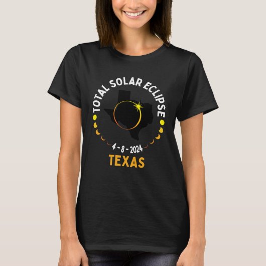 America Totality 04 08 24 Total Solar Eclipse 2024 T-Shirt (Vorderseite)