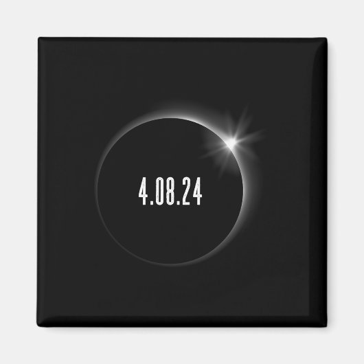 America Totality Spring 4.08.24 Total Solar Eclips Magnet (Vorne)