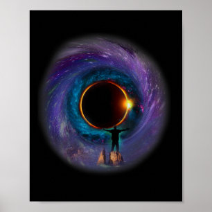 America Totality Spring 4.08.24 Total Solar Eclips Poster
