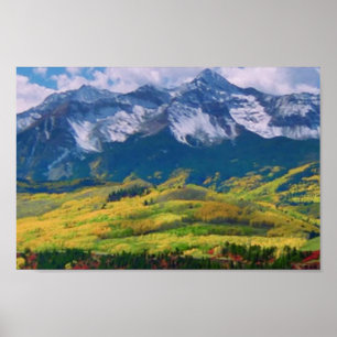 America Treline Olympischer Nationalpark Poster