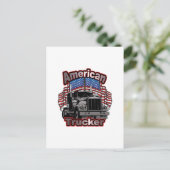 America Trucker Postkarte (Stehend Vorderseite)