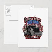 America Trucker Postkarte (Vorne/Hinten)