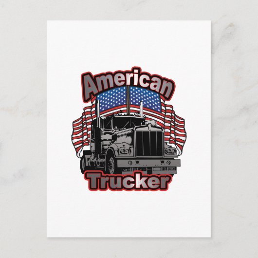 America Trucker Postkarte (Vorderseite)