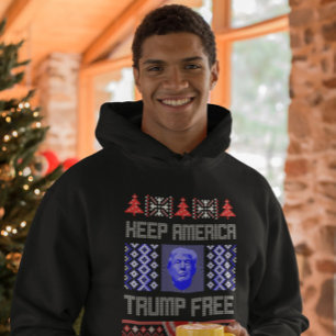 AMERICA TRUMP FREI Funny Funny Christmas T - Shirt