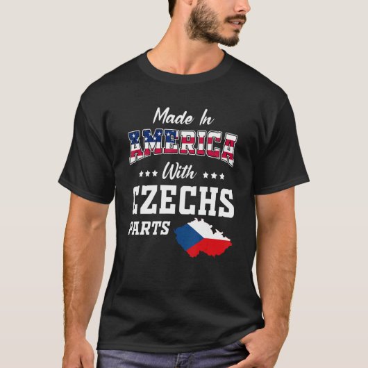 America Tschechische Teile Tschechische Republik K T-Shirt (Vorderseite)