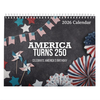 America Turns 250 2026 Semiquincentennial Calendar Kalender