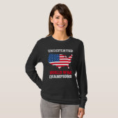 America Unbesiegt Weltkrieg Champions Us Flag 4. T-Shirt (Vorne ganz)