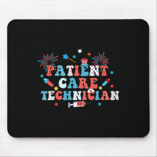 America Usa Feuerwerk Patient Care Technician 4. Mousepad