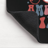 America Vibes - 4. Juli Mousepad (Ecke)