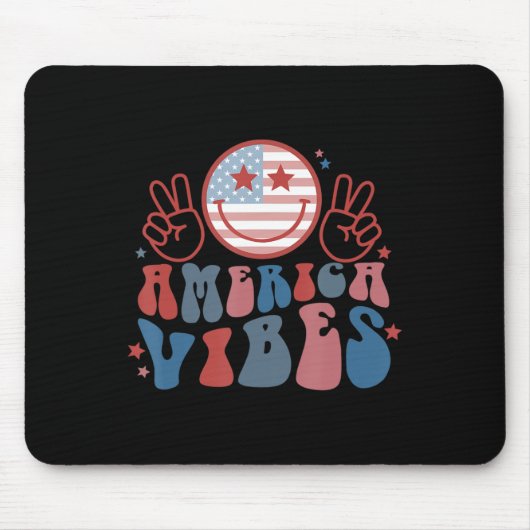 America Vibes - 4. Juli Mousepad (Vorne)