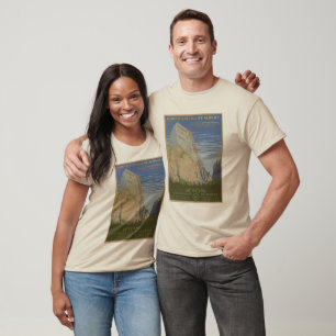 America Vintag Zion Park Travel Poster T-Shirt