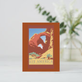America Vintage Travel Poster auf Karten (Stehend Vorderseite)