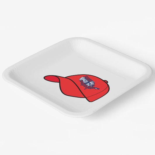 America Was Built By Immigrants Plates Pappteller (Gewinkelt)