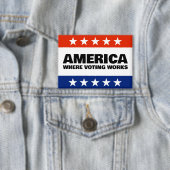 America, Where Voting Works Knopf Button (Insitu)