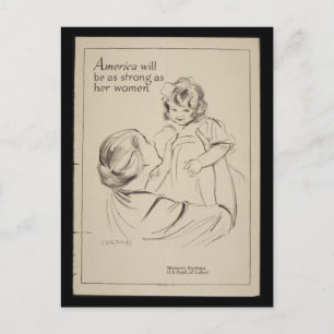 America_will_be_as_Propaganda-Poster Postkarte