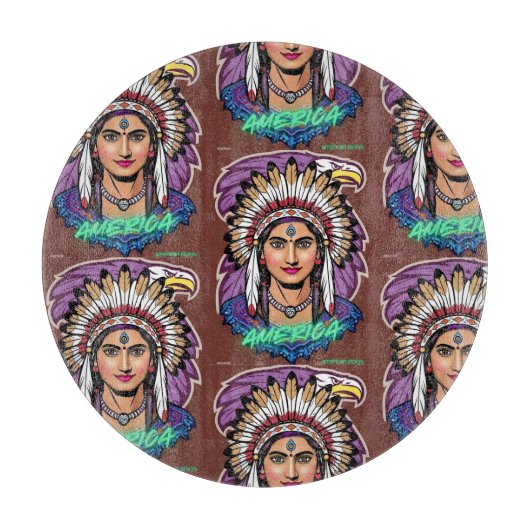 America Women  Schneidebrett (Vorderseite)