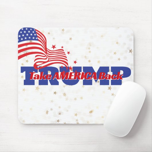 AMERICA ZURÜCKNEHMEN Trump Slogan Mousepad (Mit Mouse)