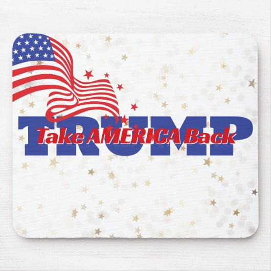 AMERICA ZURÜCKNEHMEN Trump Slogan Mousepad (Vorne)