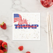 AMERICA ZURÜCKNEHMEN Trump Slogan Serviette (Beispiel)