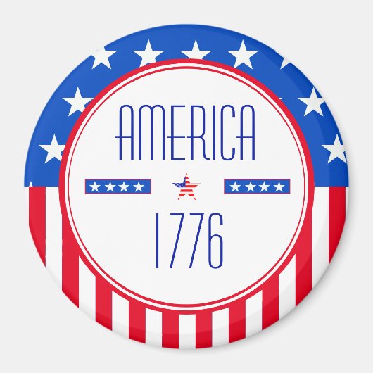 American 1776 patriotic Magnet (Vorne)