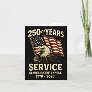 American 250 Jahre Jahrestagsfeier Patriotic U Karte