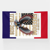 American 250‑Year Freedom Tribute Banner (Horizontal)