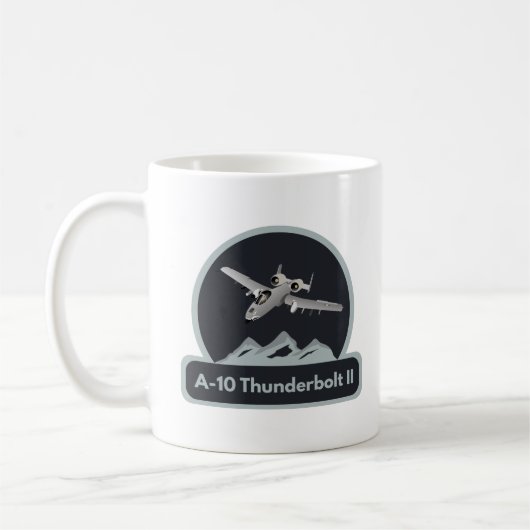 American A-10 Warthog Jet Aircraft Kaffeetasse (Links)
