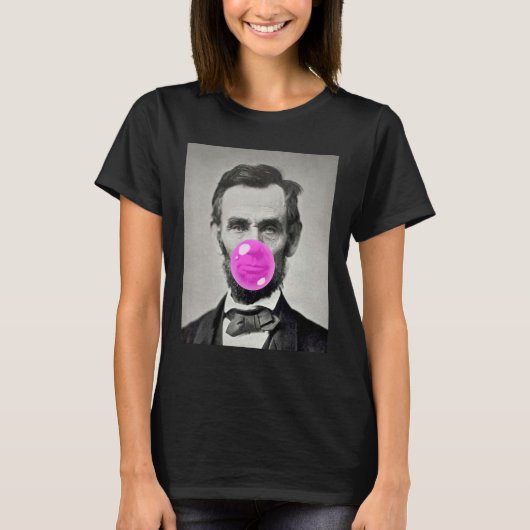 American Abraham Lincoln Eyes Flag Country 1 T-Shirt (Vorderseite)