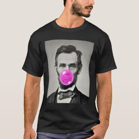 American Abraham Lincoln Eyes Flag Country 1 T-Shirt (Vorderseite)