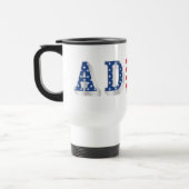 AMERICAN ADEPT - Grafikdesign Reisebecher (Links)