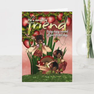 American African Birthday Card - Friend - Mondland Karte