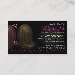 American African Hair Salon Business Cards Terminkarte