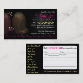American African Hair Salon Business Cards Terminkarte (Vorne/Hinten)