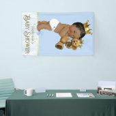 American African Prince Teddy Bear Baby Shower Banner (Messeveranstaltung)