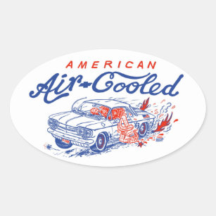 American Air Cooled Corvair Aufkleber von Bard Bea