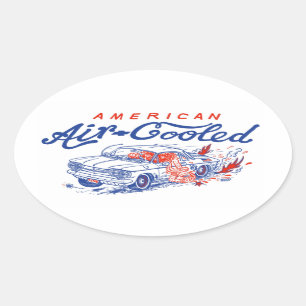 American Air Cooled Corvair Aufkleber von Bard Bea