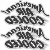 American Air Cooled Corvair Lettern Reverse Aufkleber (Vorderseite)