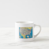 American Airlines-Systemskarte Espressotasse (Rechts)