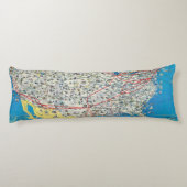 American Airlines-Systemskarte Seitenschläferkissen (Rückseite)