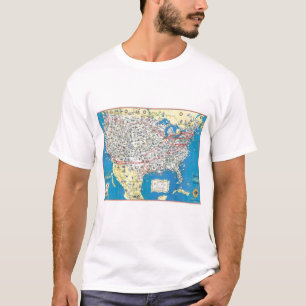 American Airlines-Systemskarte T-Shirt