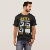 American Akita Guide To Training  Dog Mom Dad T-Shirt (Vorne ganz)