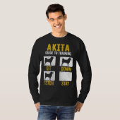 American Akita Guide To Training  Dog Mom Dad T-Shirt (Vorne ganz)