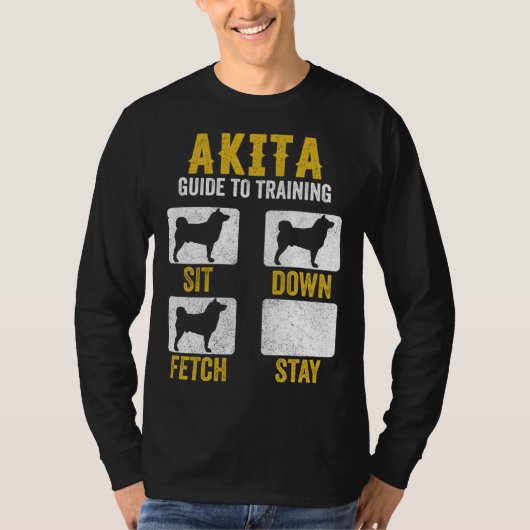 American Akita Guide To Training  Dog Mom Dad T-Shirt (Vorderseite)