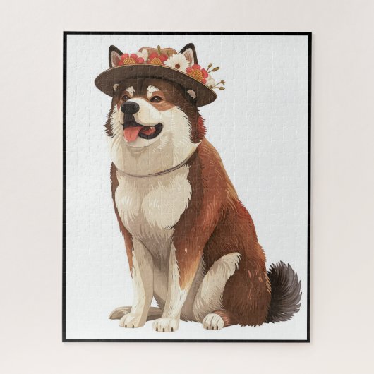 American Akita Hund aus Fairy Jahrbuch 1 Puzzle (Vertikal)