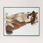 American Akita Hund aus Fairy Jahrbuch 1 Puzzle (Horizontal)