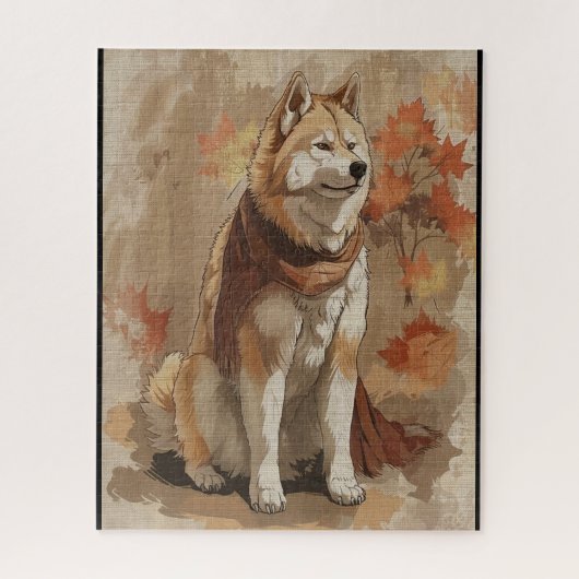 American Akita Hund aus Fairy Jahrbuch 2 Puzzle (Vertikal)
