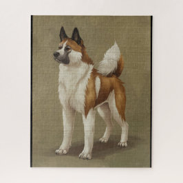 American Akita Hund aus Fairy Tale Buch 3 Puzzle