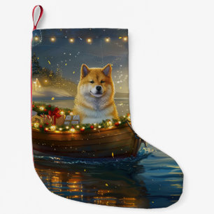American Akita Weihnachtsfest Reise Kleiner Weihnachtsstrumpf